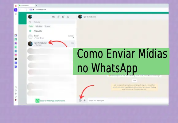 Como enviar mídias no WhatsApp